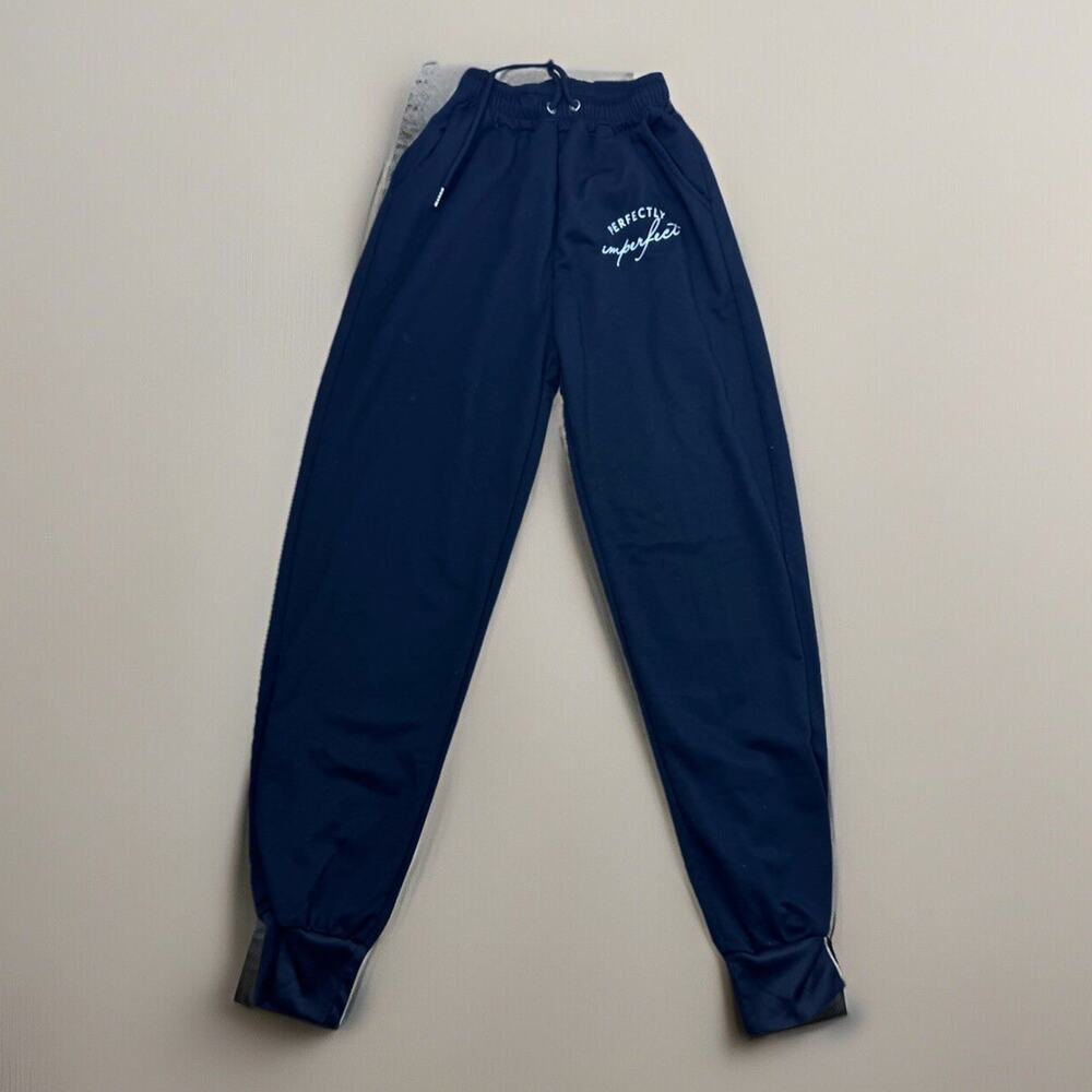 "Perfectly Imperfect" Women’s Small Joggers Black